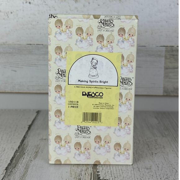 Vintage Precious moments Making spirits bright with box mint condition figurine - Picture 2 of 7